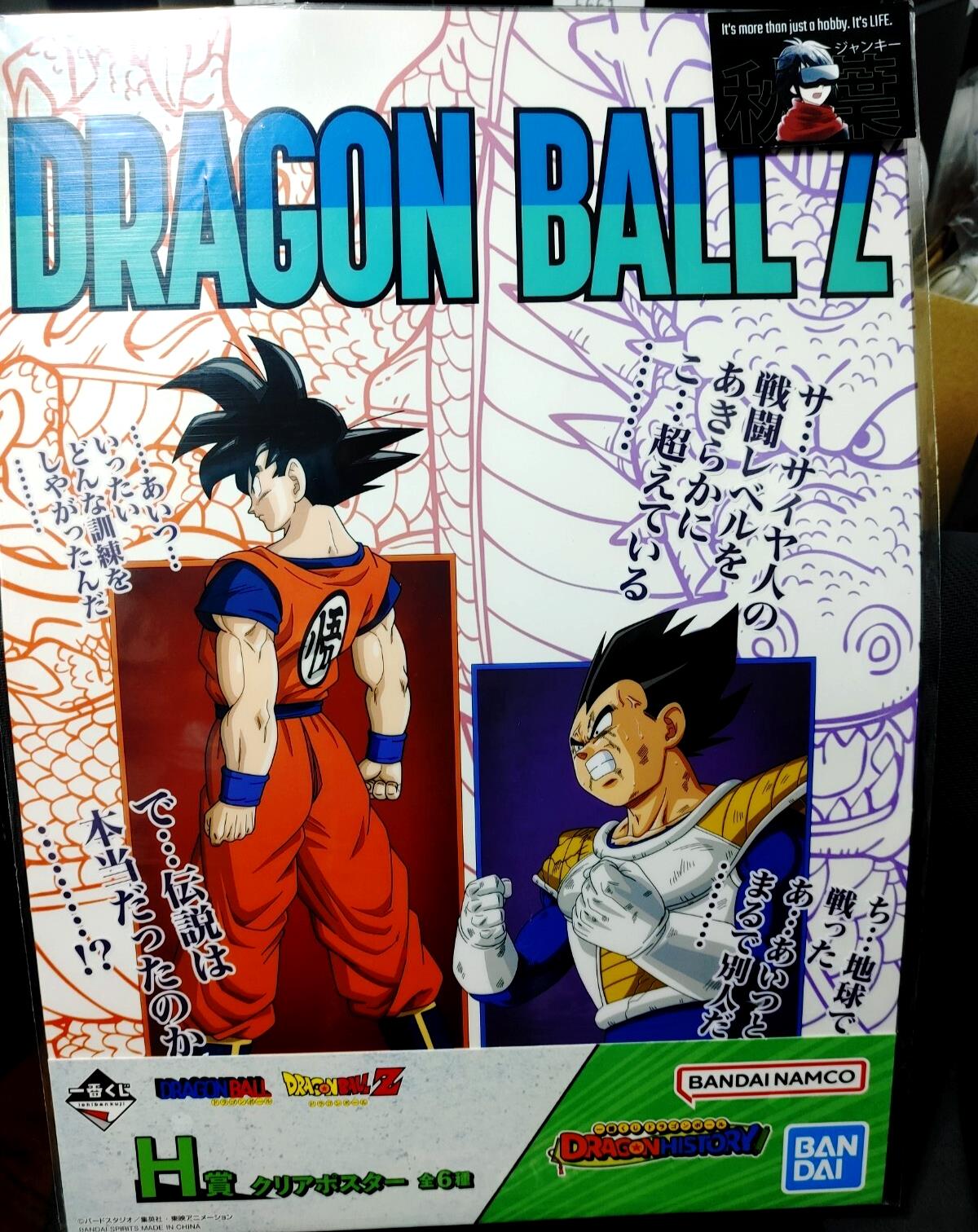 Anime Dragon ball Z Animation Vegeta Goku Poster Japan Limited