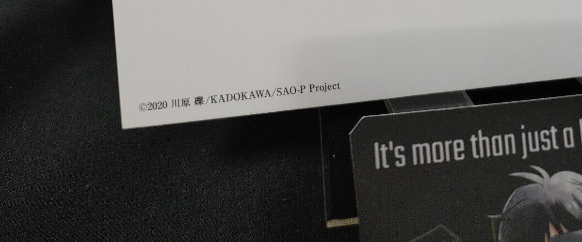 Anime Sword Art Online Progressive Asuna Design Sheet Japan Limited Release