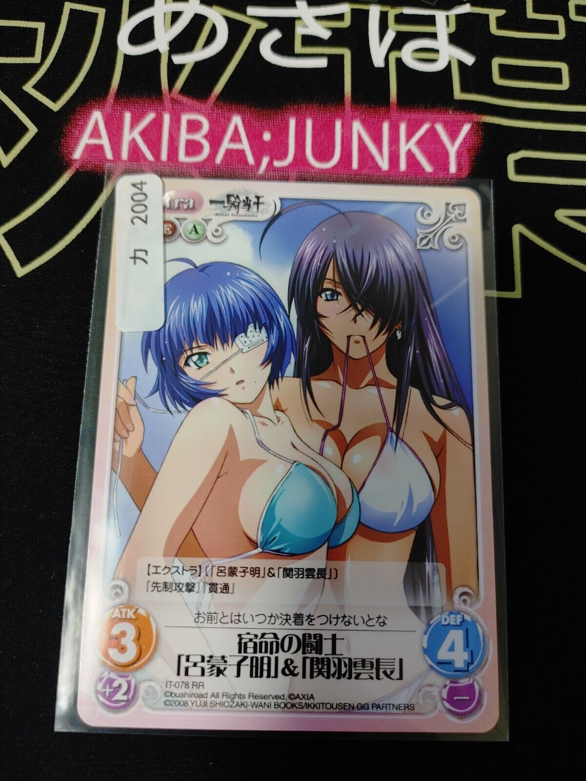 Ikki Tousen IT-078 RR Dragon Destiny Chaos SEXY TCG Card Japan Release