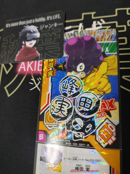 My Hero Academia Heroes Battle Rush Card Minoru Mineta BHA-03-027-R Sign Japan