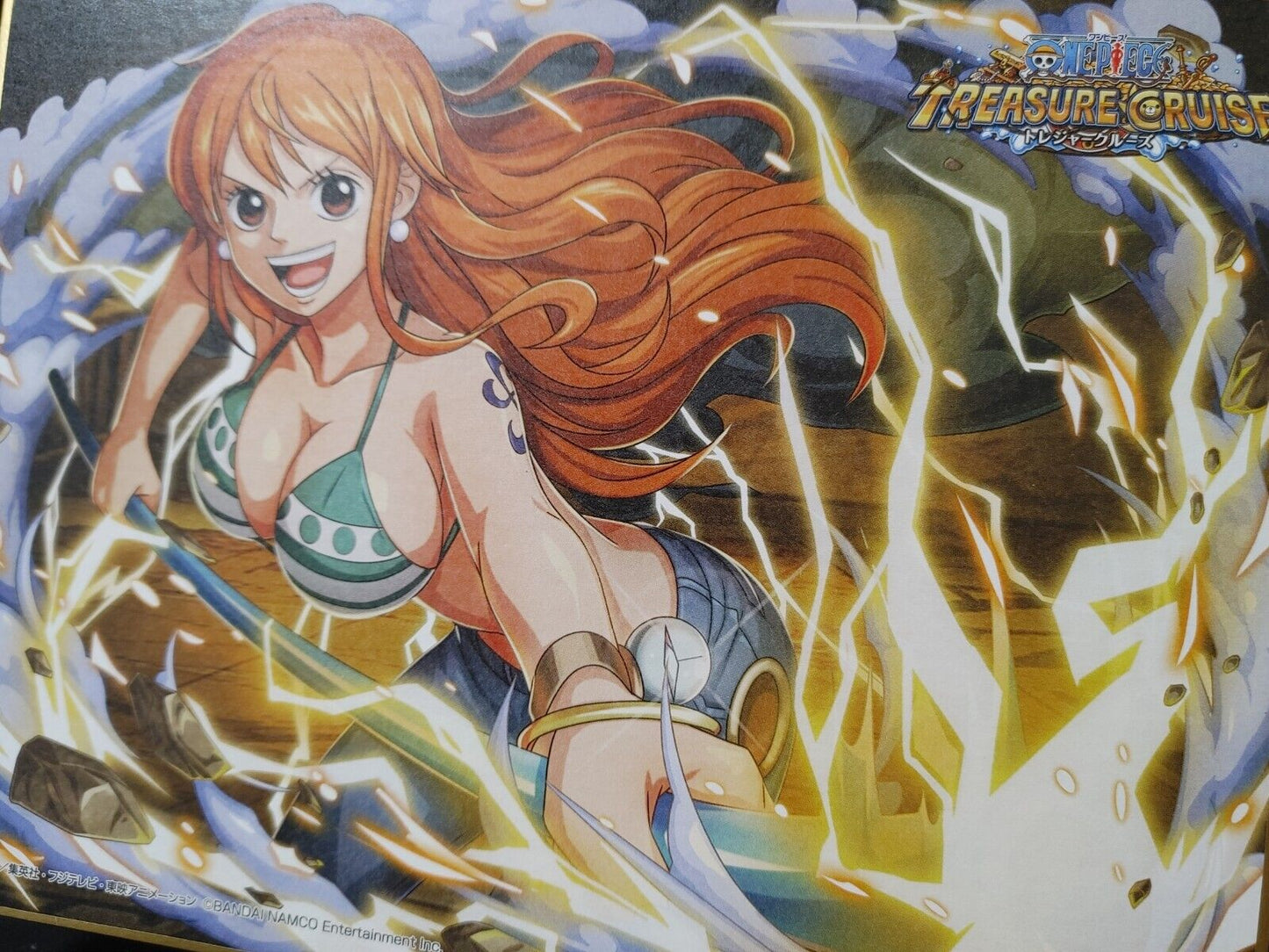 Anime One Piece Animation Nami TC Art Design Panel Board Shikishi Japan Limited