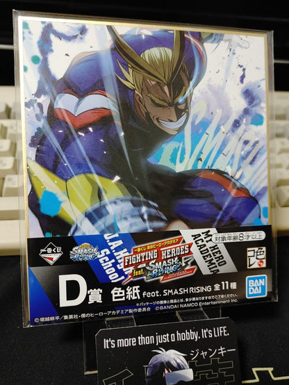 My Hero Academia Anime Shikishi Art Panel All Might Japan Limited Release