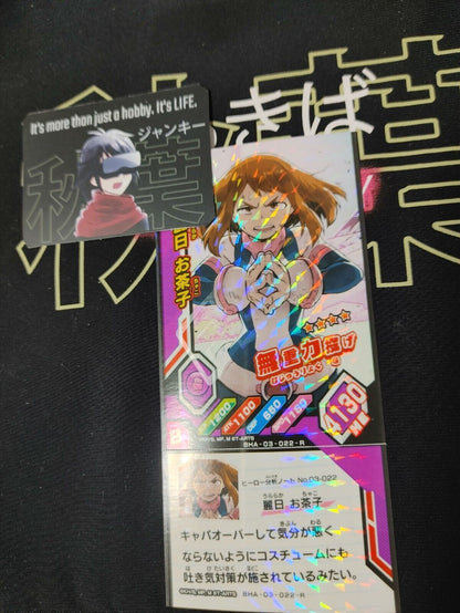 My Hero Academia Heroes Battle Rush Card Ochaco Uraraka BHA-03-022-R Sign Japan