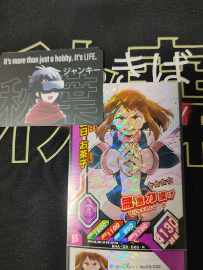 My Hero Academia Heroes Battle Rush Card Ochaco Uraraka BHA-03-022-R Sign Japan