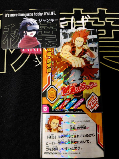 My Hero Academia Heroes Battle Rush Card Eijiro Kirishima BHA-03-026-R Japan