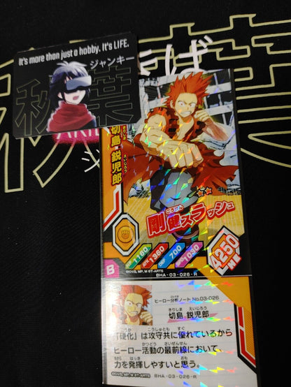 My Hero Academia Heroes Battle Rush Card Eijiro Kirishima BHA-03-026-R Japan