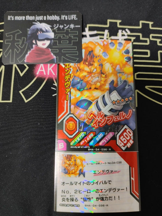 My Hero Academia Heroes Battle Rush Card Endeavor BHA-04-036-R Japan