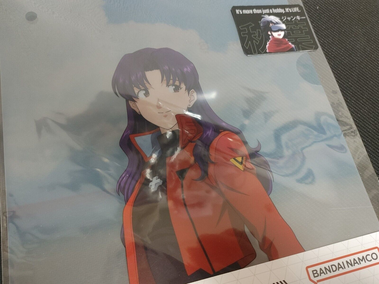 Anime Evangelion Clear File Design Sticker Pen Pen Misato Japan Limited Release