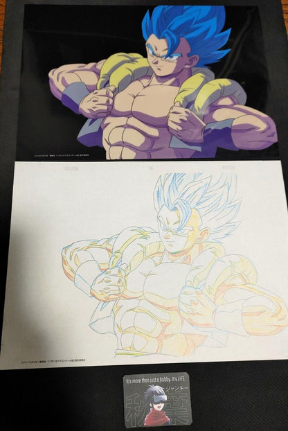 Anime Dragon ball Animation Cel Print Gogeta God Japan Limited Release