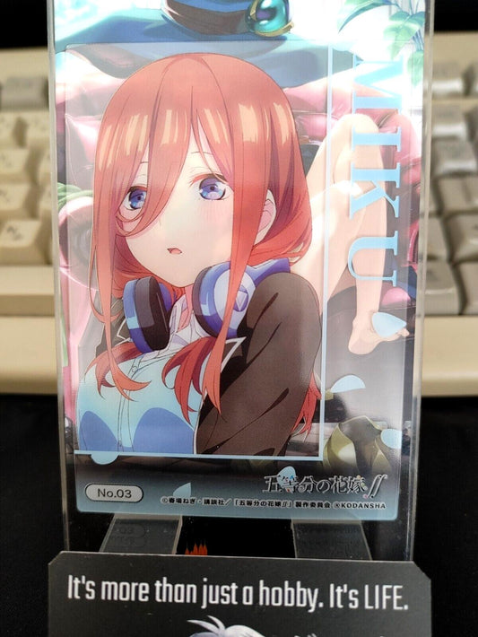 Quintessential Quintuplets Card Miku Nakano Kawaii Japan Release