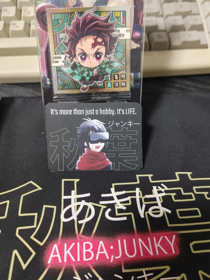 Demon Slayer Mini Sticker Card Wafer Tanjiro 3-01 Collectible Japan