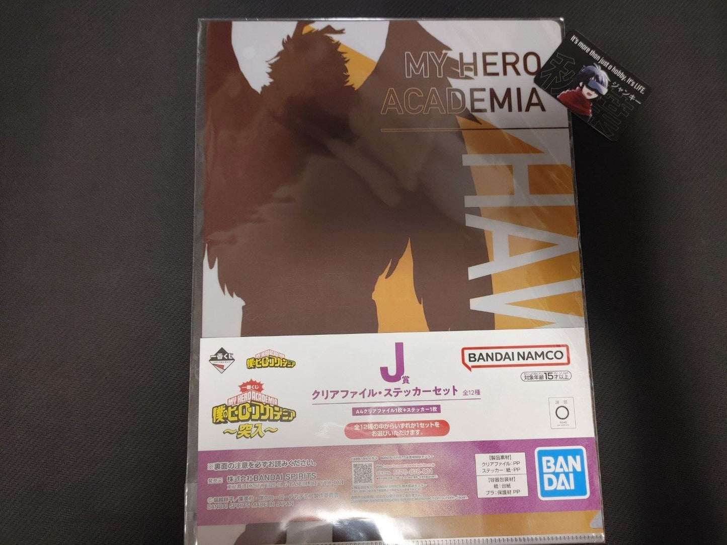 My Hero Academia Hawks Collectible  Design Clear File Design GOODS JAPAN