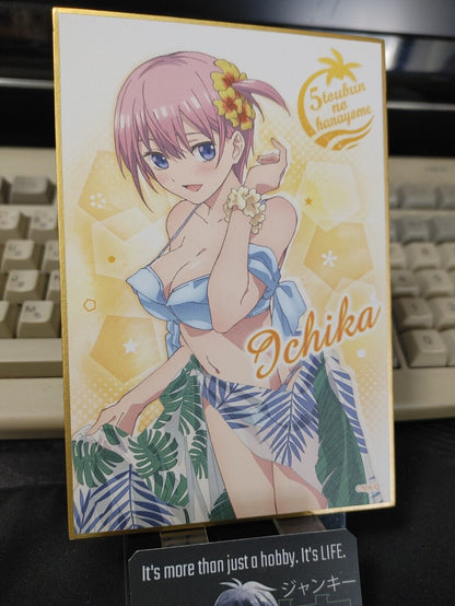 Quintessential Quintuplets Anime Ichika Nakano Kawaii Sexy  Shikishi Panel Japan