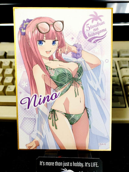 Quintessential Quintuplets Anime Nino Nakano Kawaii Sexy  Shikishi Panel Japan