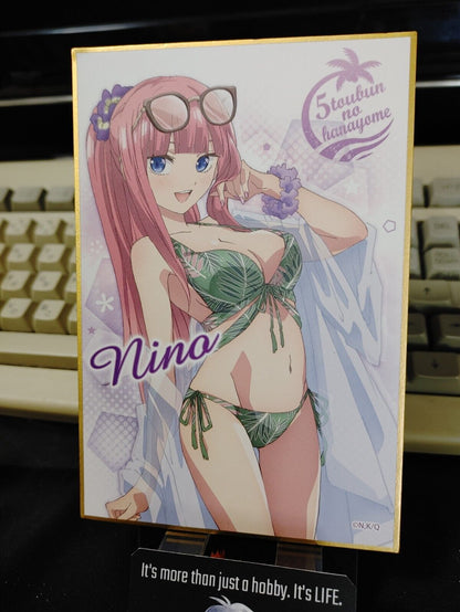 Quintessential Quintuplets Anime Nino Nakano Kawaii Sexy  Shikishi Panel Japan