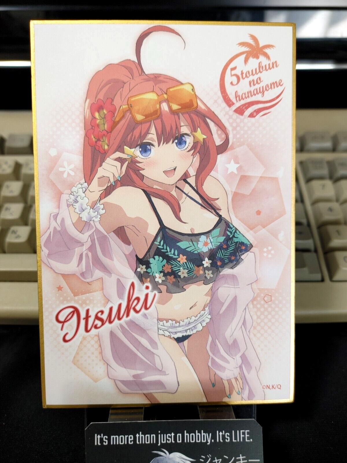 Quintessential Quintuplets Anime Itsuki Nakano Kawaii Sexy Shikishi Panel Japan