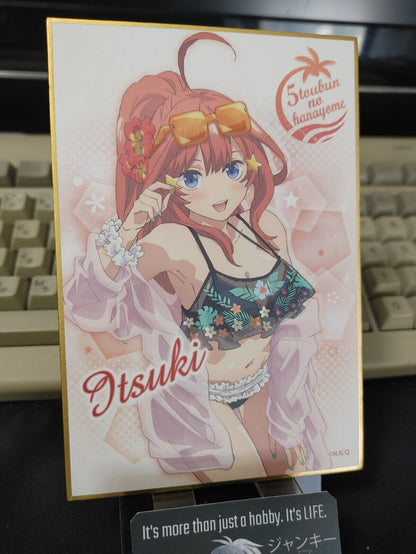 Quintessential Quintuplets Anime Itsuki Nakano Kawaii Sexy Shikishi Panel Japan