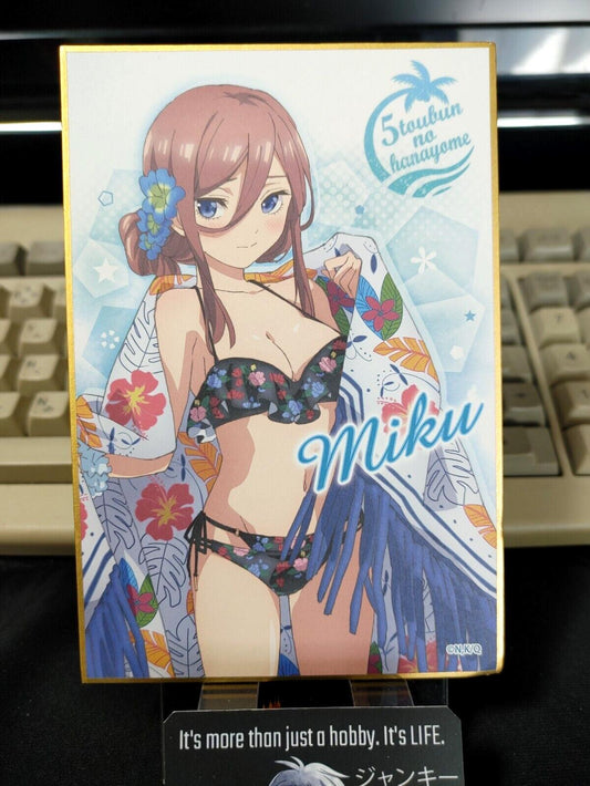 Quintessential Quintuplets Anime Miku Nakano Kawaii Sexy Shikishi Panel Japan