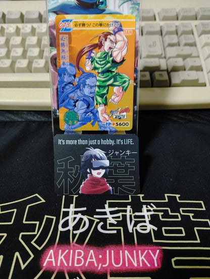 Street Fighter Zero Bandai Dan Carddass Card 073 Japanese Vintage Japan