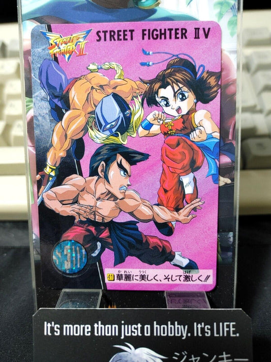 Street Fighter II V Bandai Chun Li Carddass Card 41 Japanese Vintage Japan