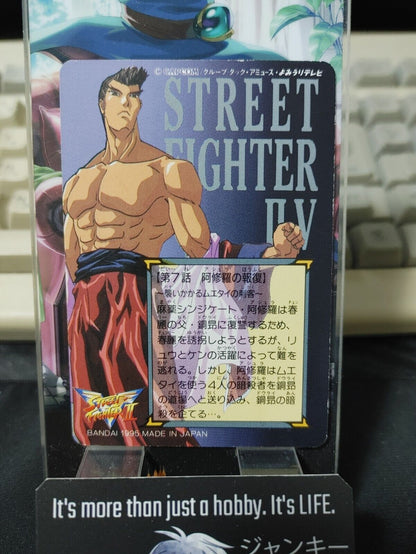 Street Fighter II V Bandai Ken Fei-Long Carddass Card 31 Japanese Vintage Japan