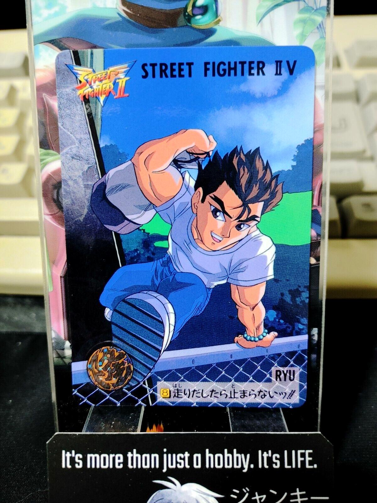 Street Fighter II V Bandai Ryu Carddass Card 8 Vintage Japan