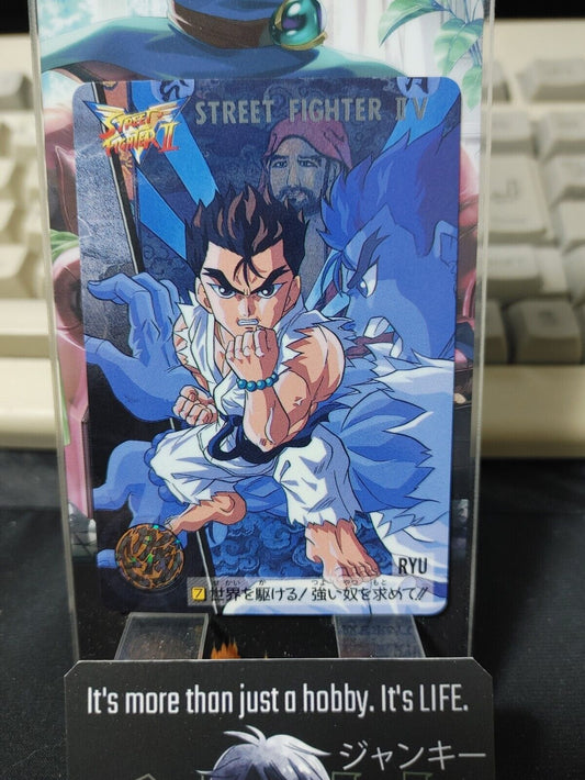 Street Fighter II V Bandai Ryu Carddass Card 7 Vintage Japan