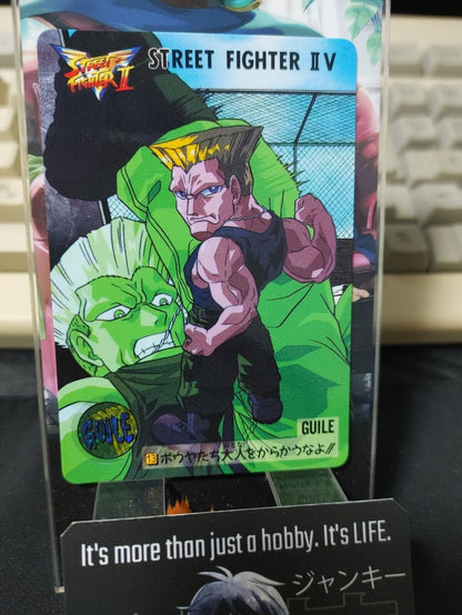 Street Fighter II V Bandai Guile Carddass Card 13 Vintage Japan