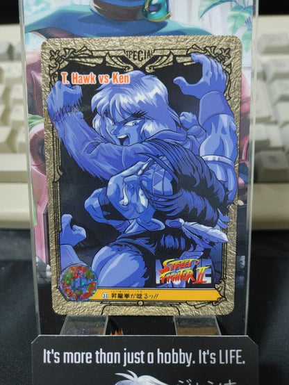 Street Fighter II Movie T Hawk Ken Carddass Card 33 Vintage Japan