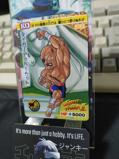 Street Fighter II Sagat Carddass Card 18 Vintage Japan