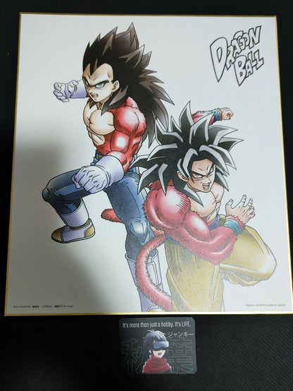 Dragon Ball Z GT Anime SS4 Goku Vegeta Art Board Panel Shikishi Japan Limited