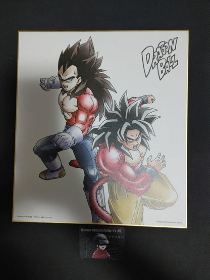 Dragon Ball Z GT Anime SS4 Goku Vegeta Art Board Panel Shikishi Japan Limited