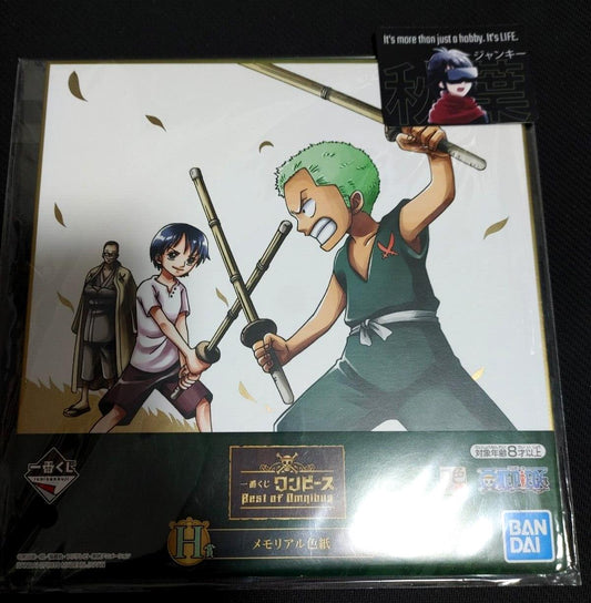 Anime One Piece Animation Zoro Art Design Panel Board Shikishi Japan Limited