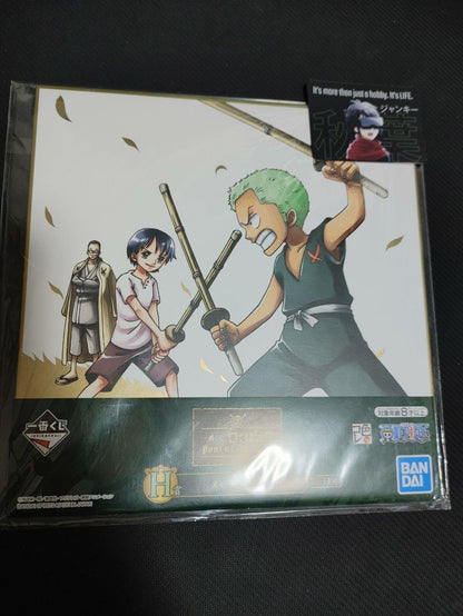 Anime One Piece Animation Zoro Art Design Panel Board Shikishi Japan Limited