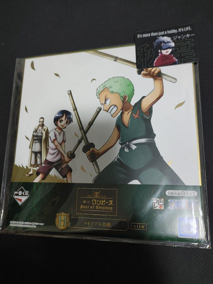 Anime One Piece Animation Zoro Art Design Panel Board Shikishi Japan Limited