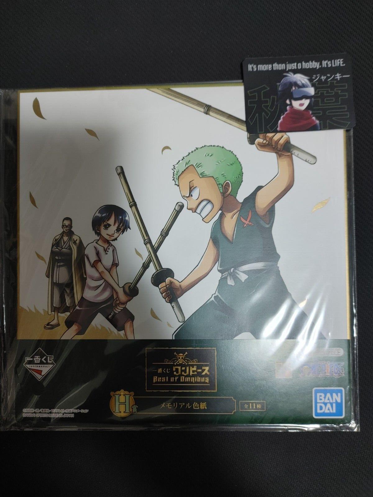 Anime One Piece Animation Zoro Art Design Panel Board Shikishi Japan Limited