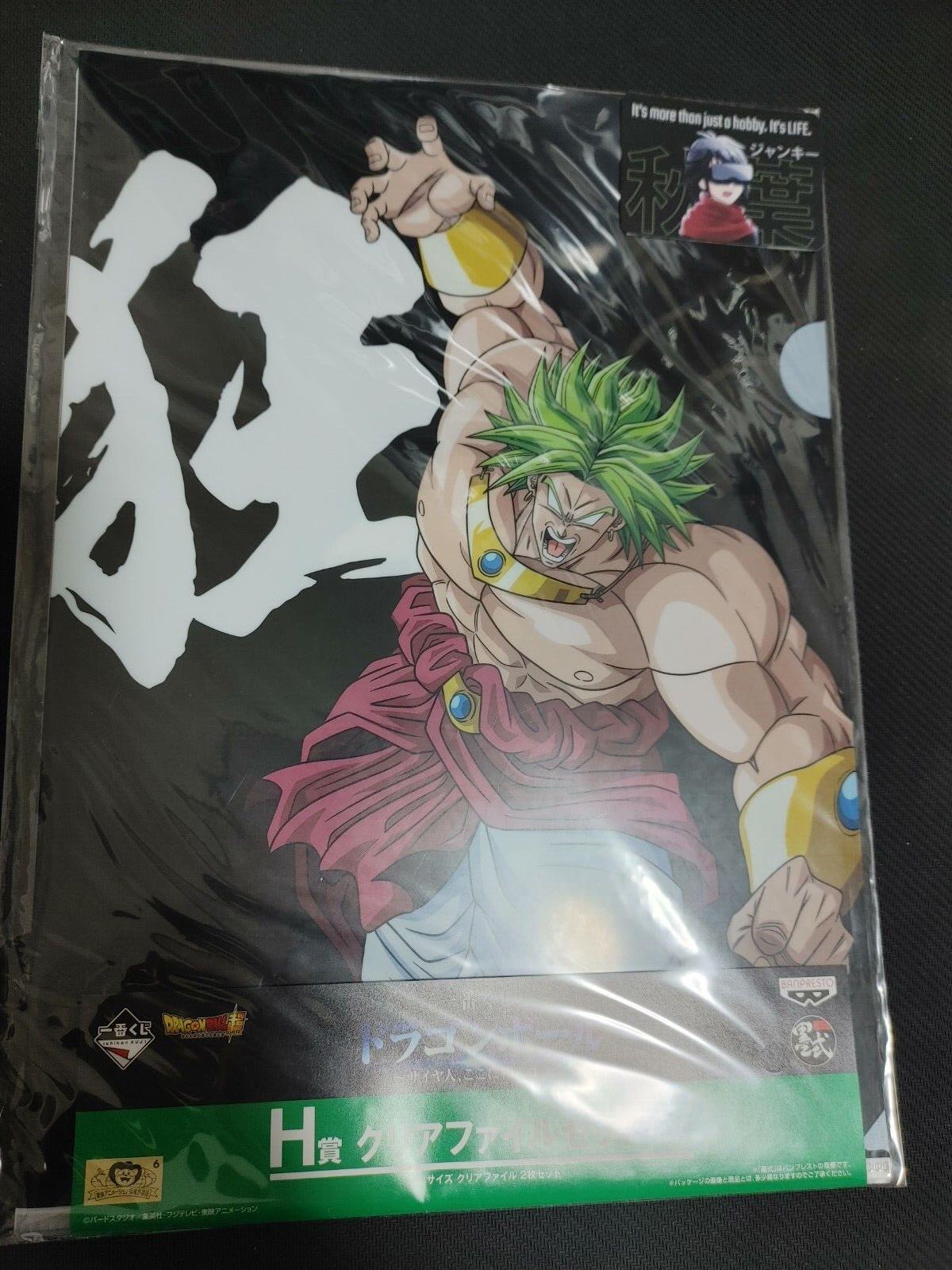 Dragonball Animation Broly Super Saiyan Anime Clear File Japan