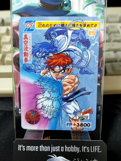 Street Fighter Zero Ryu Carddass Card 08 Vintage Japan