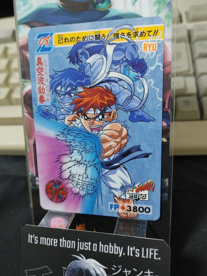 Street Fighter Zero Ryu Carddass Card 08 Vintage Japan