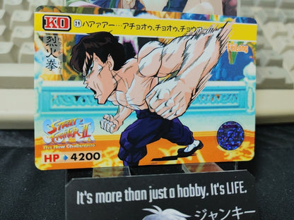 Super Street Fighter II Fei Long Carddass Card 29 Vintage Japan