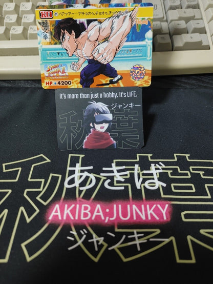 Super Street Fighter II Fei Long Carddass Card 29 Vintage Japan