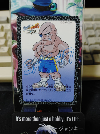 Street Fighter Zero Sagat Carddass Card 034 Vintage Japan