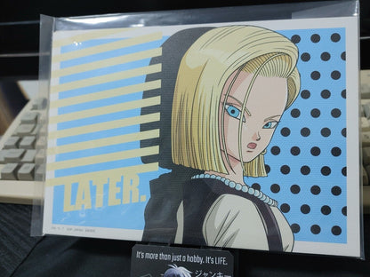 Anime Dragon ball Animation Canvas Style Display Board Android 18 Japan Limited