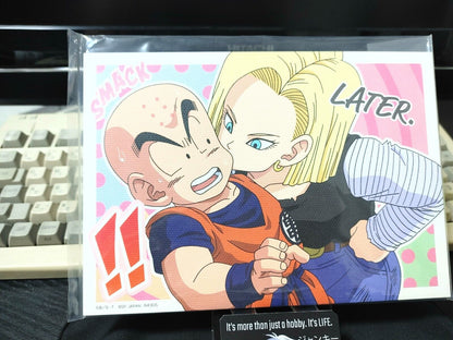 Anime Dragon ball Animation Canvas Style Board Android 18 Kiss Japan Limited