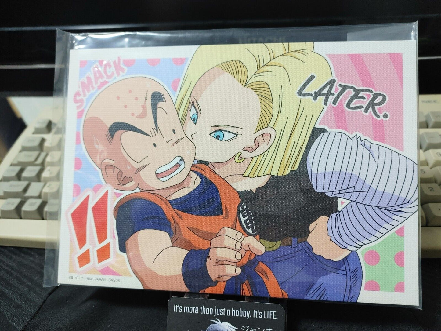 Anime Dragon ball Animation Canvas Style Board Android 18 Kiss Japan Limited