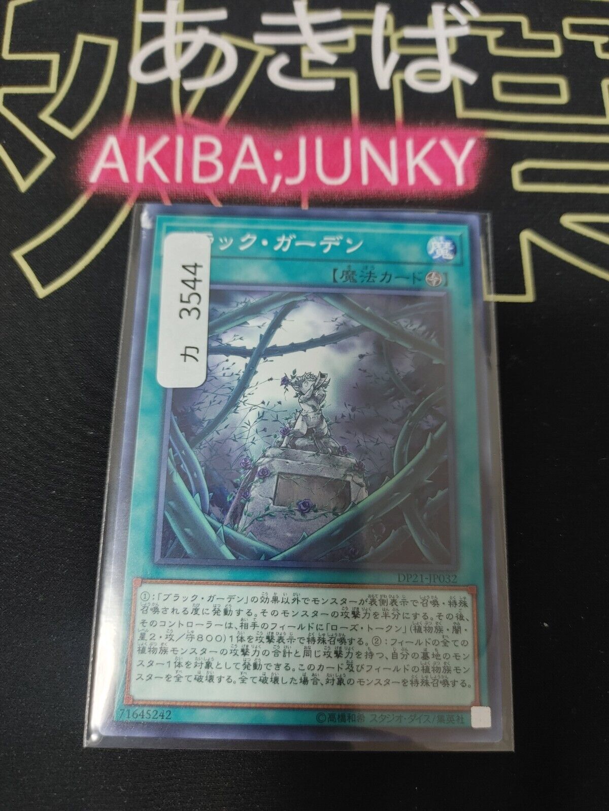 Black Garden Yu-Gi-Oh Yugioh DP21-JP032 Konami JAPAN