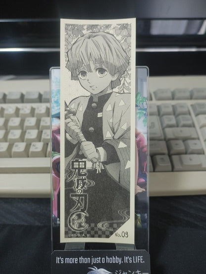 Demon Slayer Bookmark Kimetsu no Yaiba Zenitsu 03 Japan Release