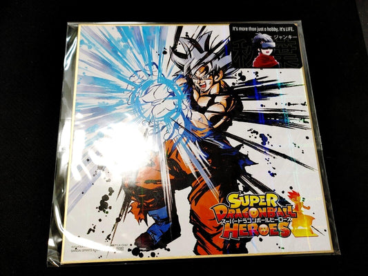 Anime Super Dragon ball Heroes Goku Shikishi Art Panel Japan Limited Release C