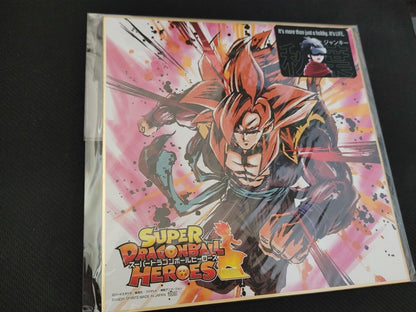 Anime Super Dragon ball Heroes Goku Shikishi Art Panel Japan Limited Release E