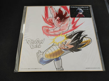 Anime Dragon Ball Goku VS Vegeta Shikishi Art Panel Japan Limited